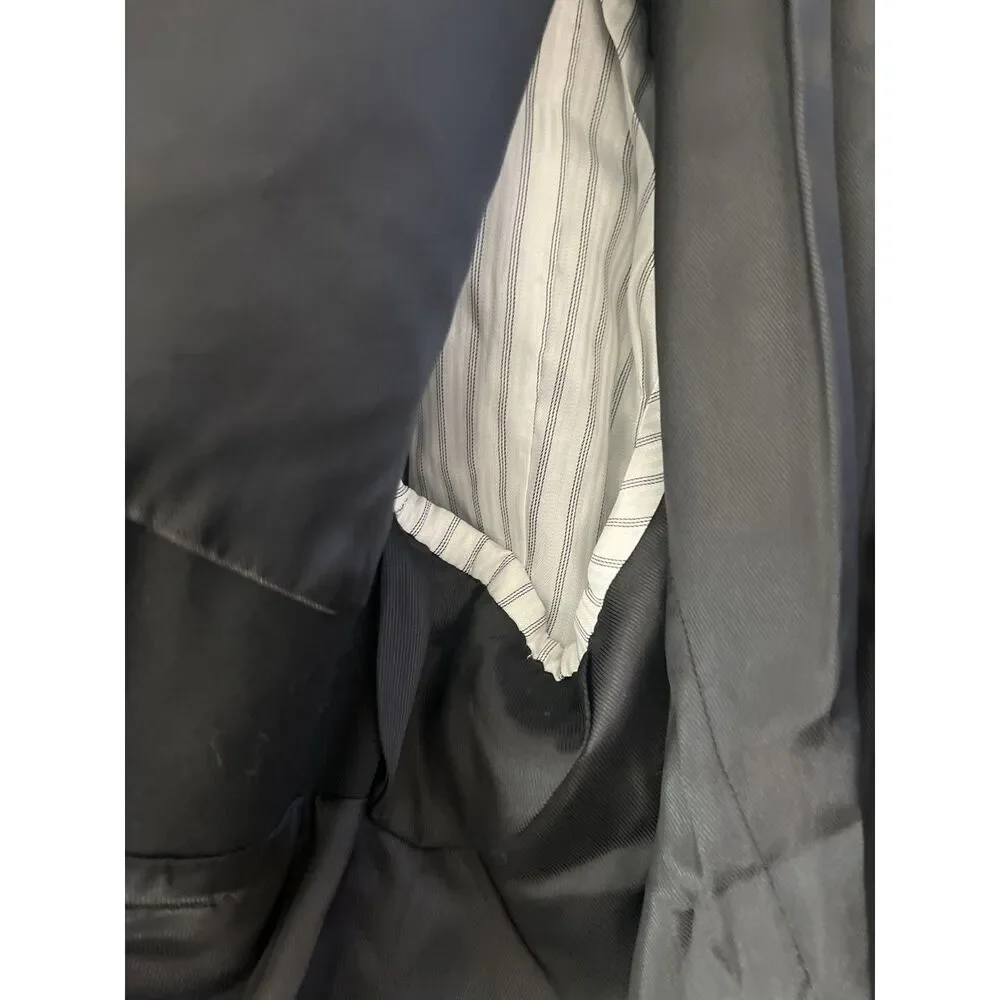 XXXL Mens Italian Black Suit Jacket Blazer by Pronto Uomo Platinum Executive Fit